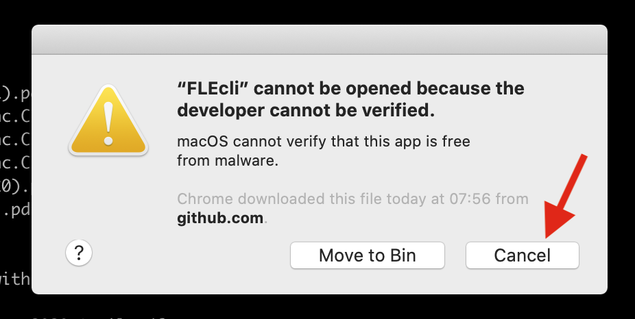 cannot be opened because developer cannot be verified