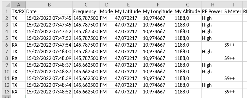 QsoLogger example